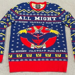BOX LUNCH ,MY HERO ACADEMY ALL MIGH UGGLY HOLIDAY  SWEATER